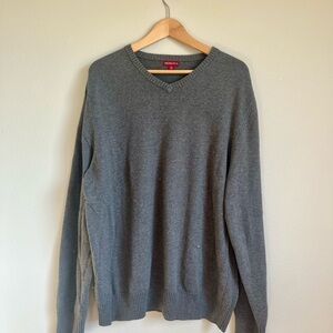 Sonoma Gray V-Neck Sweater